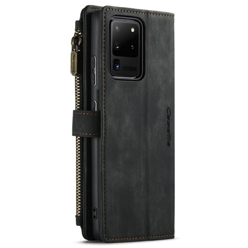 Flipové Pouzdro Na Samsung Galaxy S20 Ultra Caseme Kapsa Na Zip