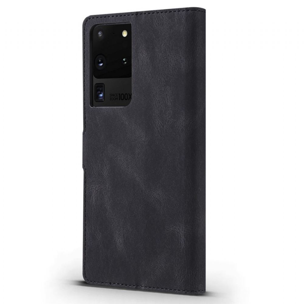 Flipové Pouzdro Na Samsung Galaxy S20 Ultra Kožený Styl Taokkim