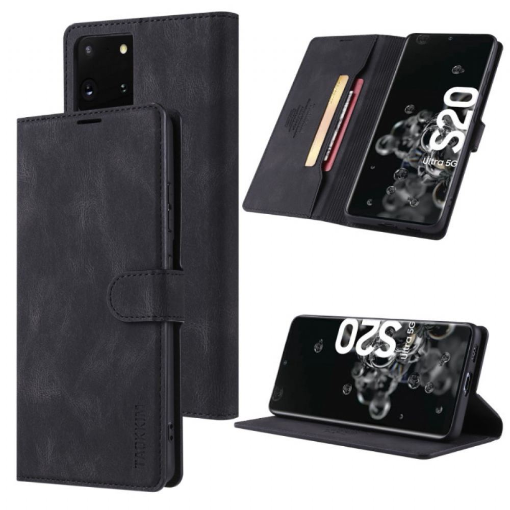 Flipové Pouzdro Na Samsung Galaxy S20 Ultra Kožený Styl Taokkim