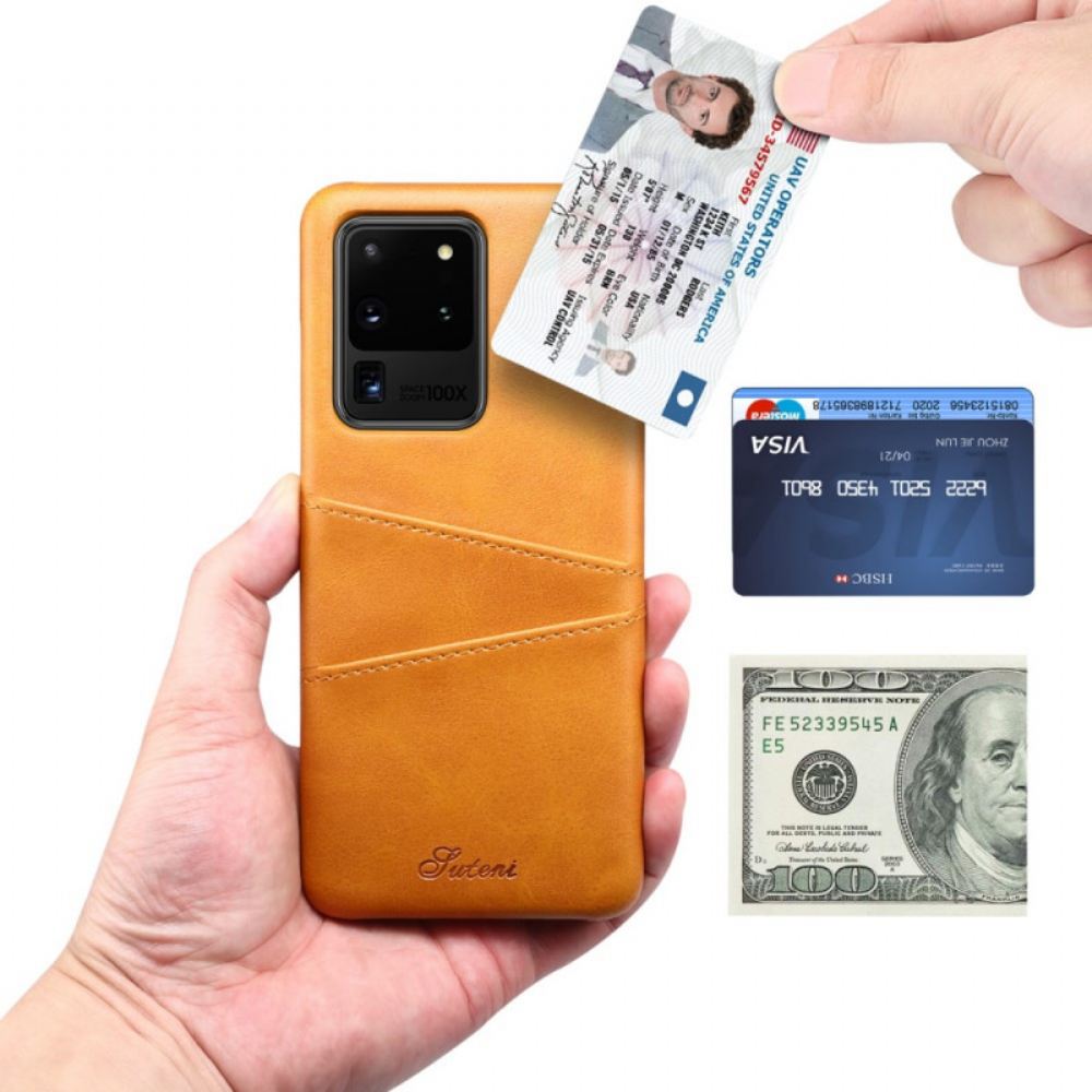 Kryt Na Samsung Galaxy S20 Ultra Držák Karty Suteni