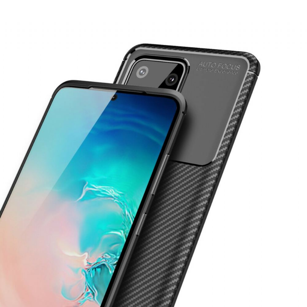 Kryt Na Samsung Galaxy S20 Ultra Flexibilní Textura Uhlíkových Vláken