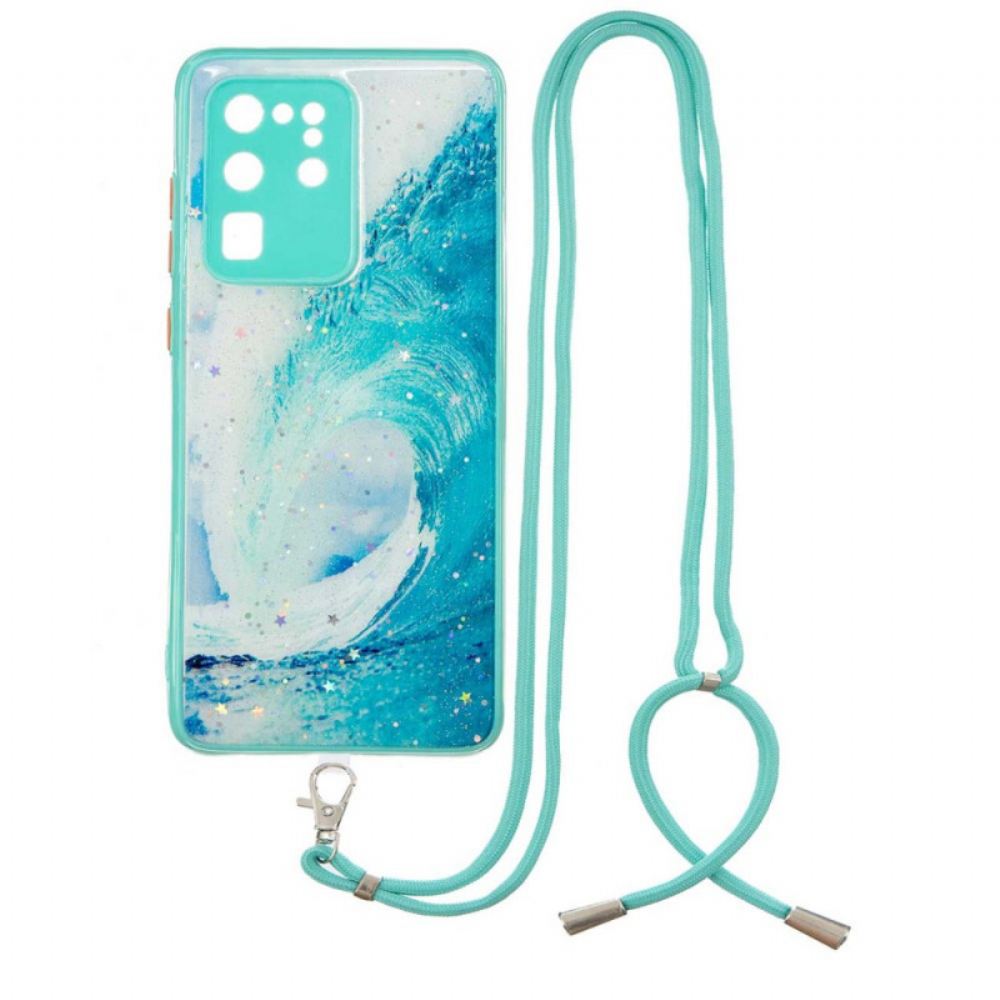 Kryt Na Samsung Galaxy S20 Ultra Vlna Šňůrou