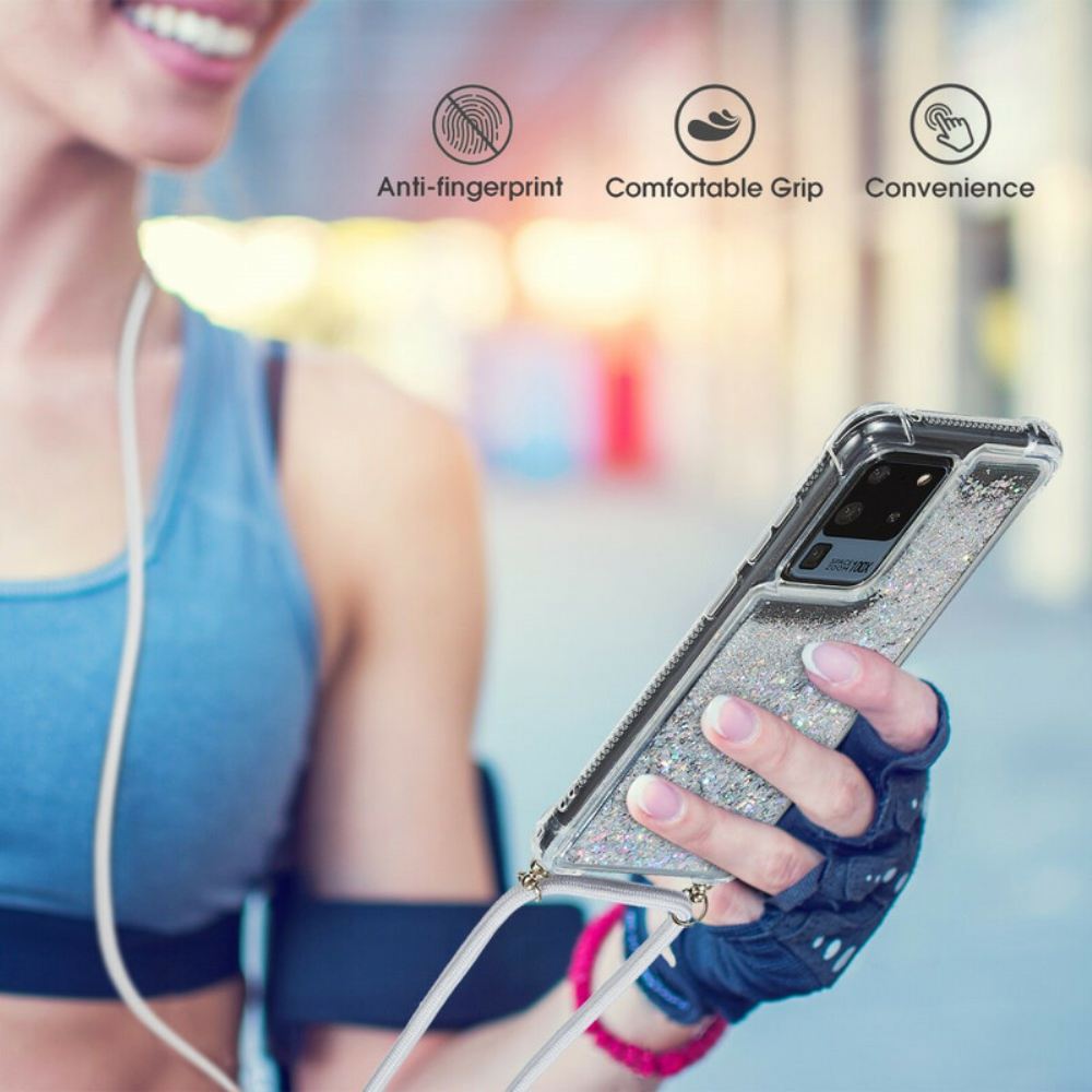 Kryty Na Mobil Na Samsung Galaxy S20 Ultra Flitry Se Šňůrou