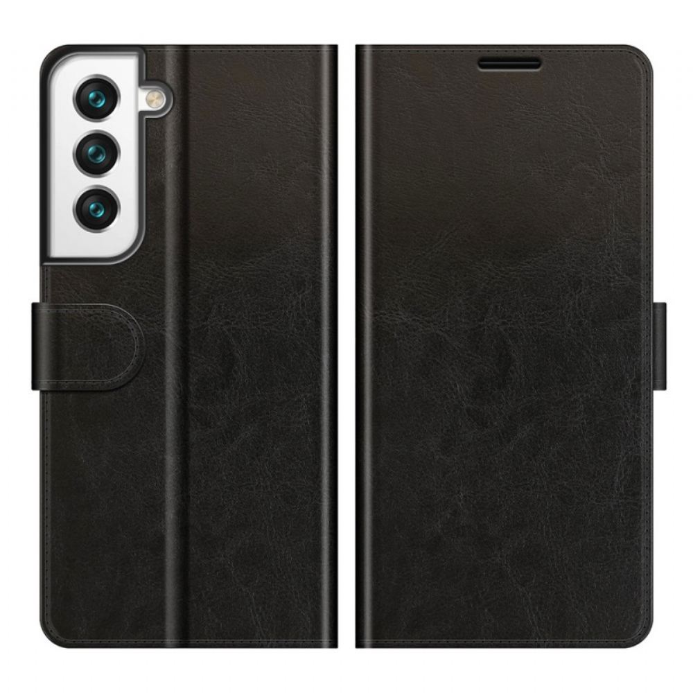 Flipové Pouzdro Na Samsung Galaxy S22 5G Designový Kožený Efekt