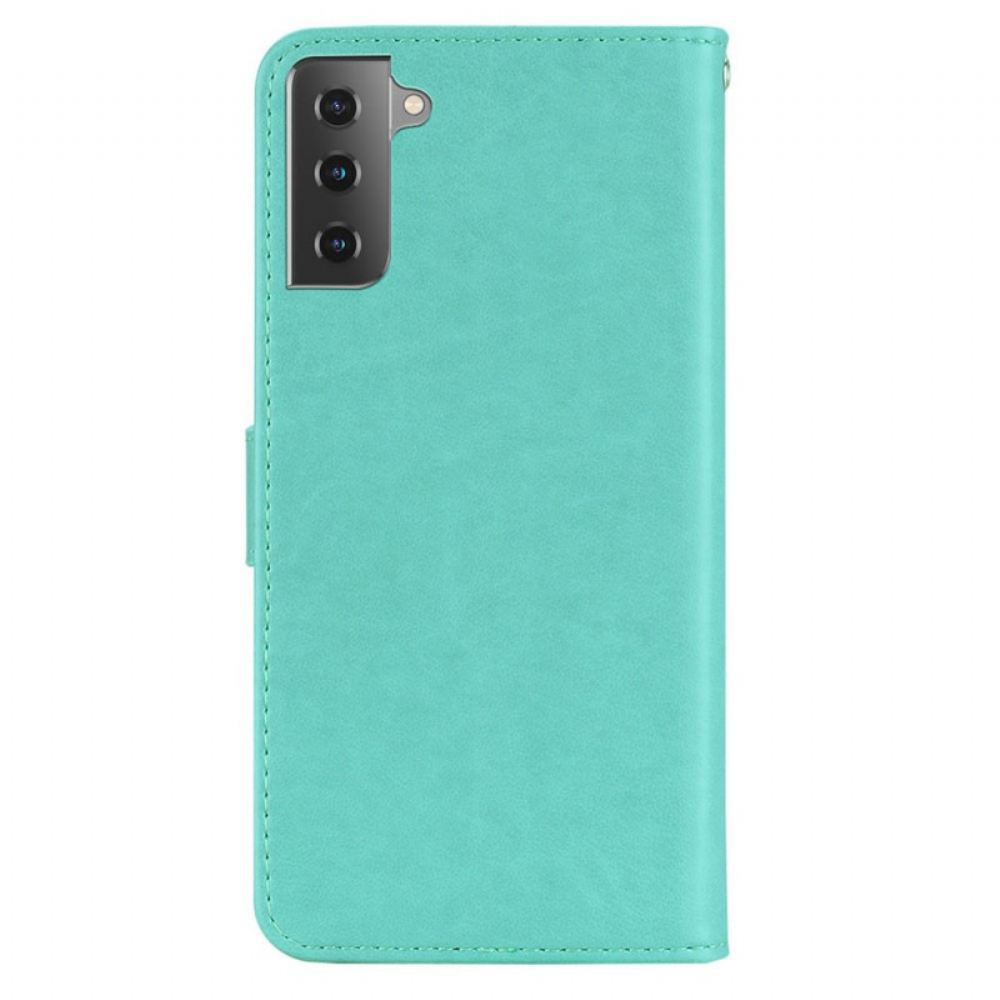 Flipové Pouzdro Na Samsung Galaxy S22 5G Mandala Sova A Šňůrka