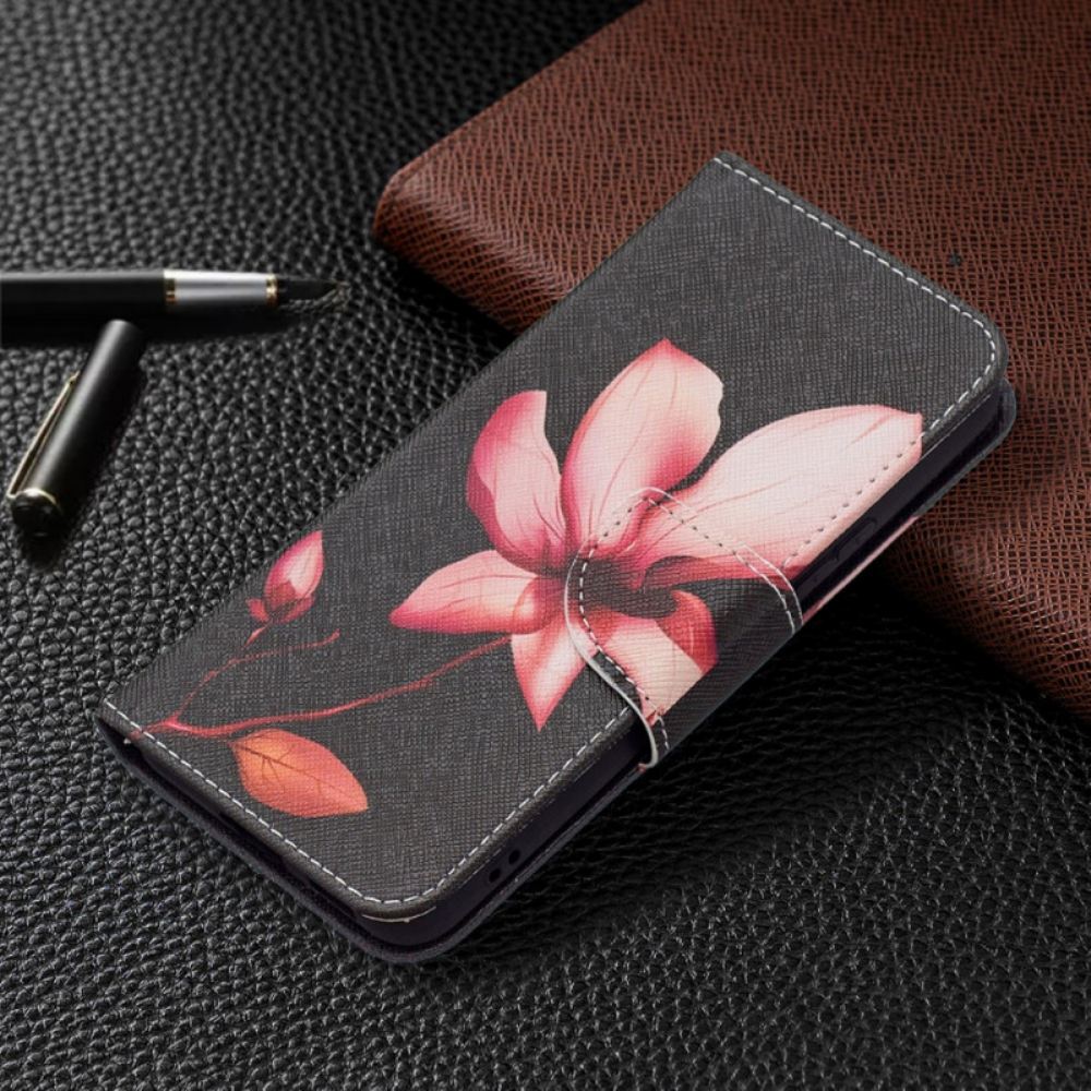 Flipové Pouzdro Na Samsung Galaxy S22 5G Růžový Květ
