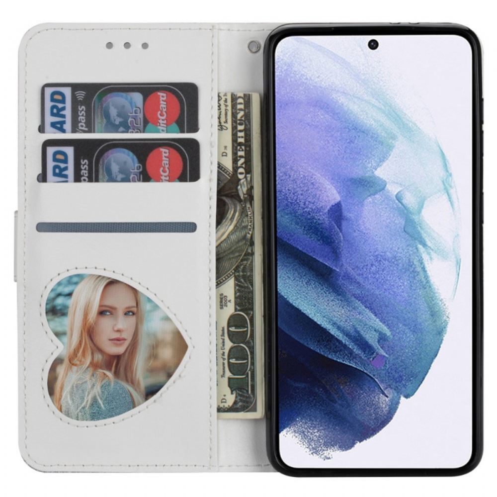 Flipové Pouzdro Na Samsung Galaxy S22 5G Třpytivá Kabelka
