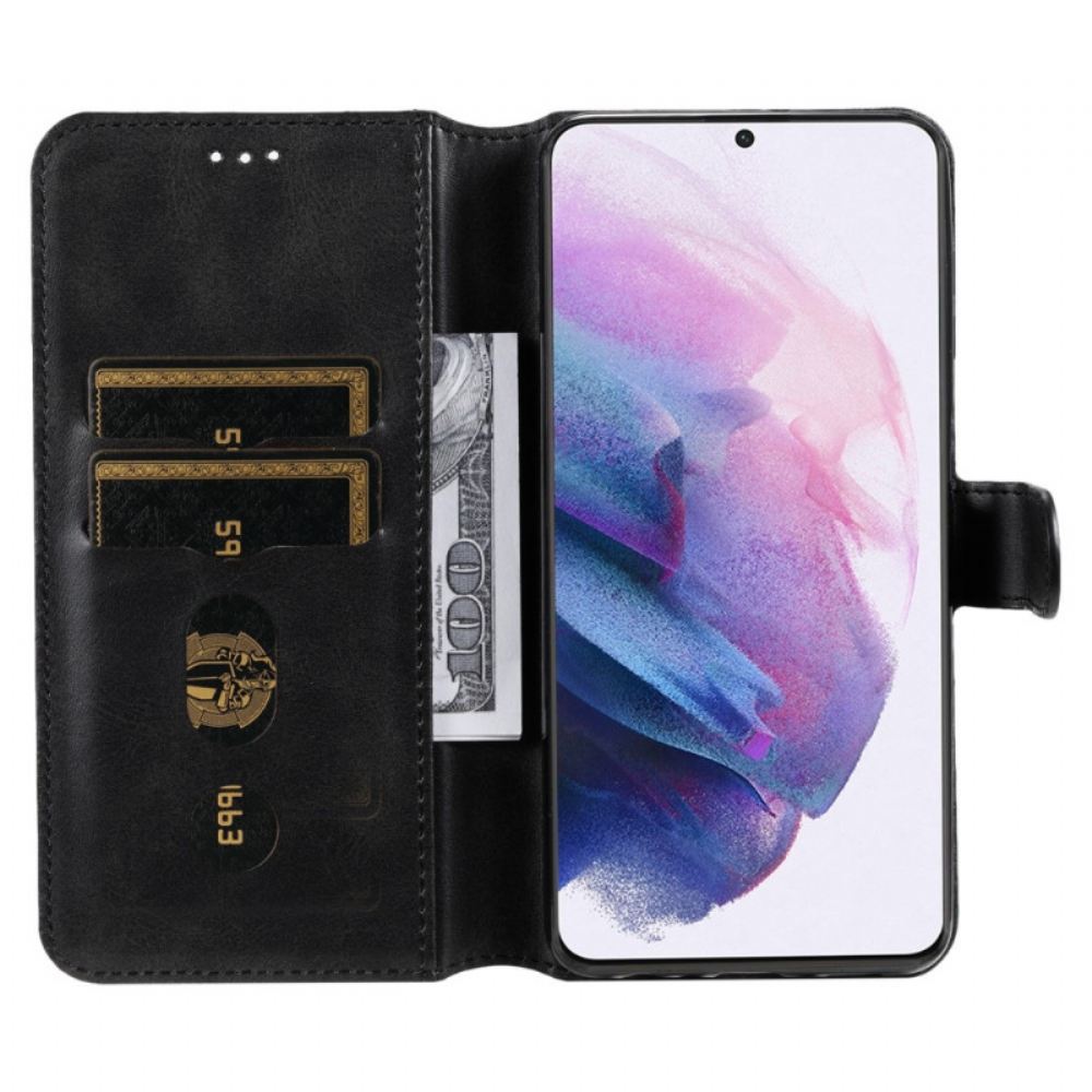 Kožené Pouzdro Na Samsung Galaxy S22 5G Klasika