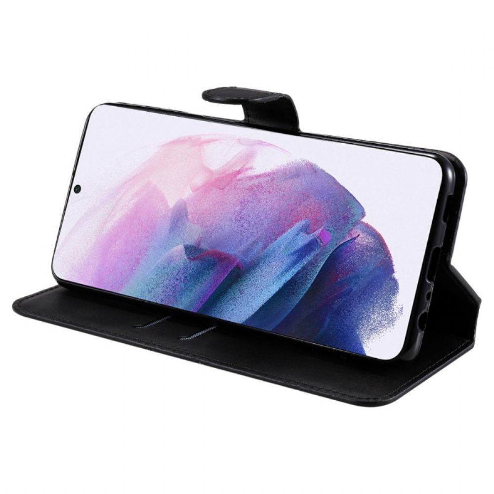 Kožené Pouzdro Na Samsung Galaxy S22 5G Klasika