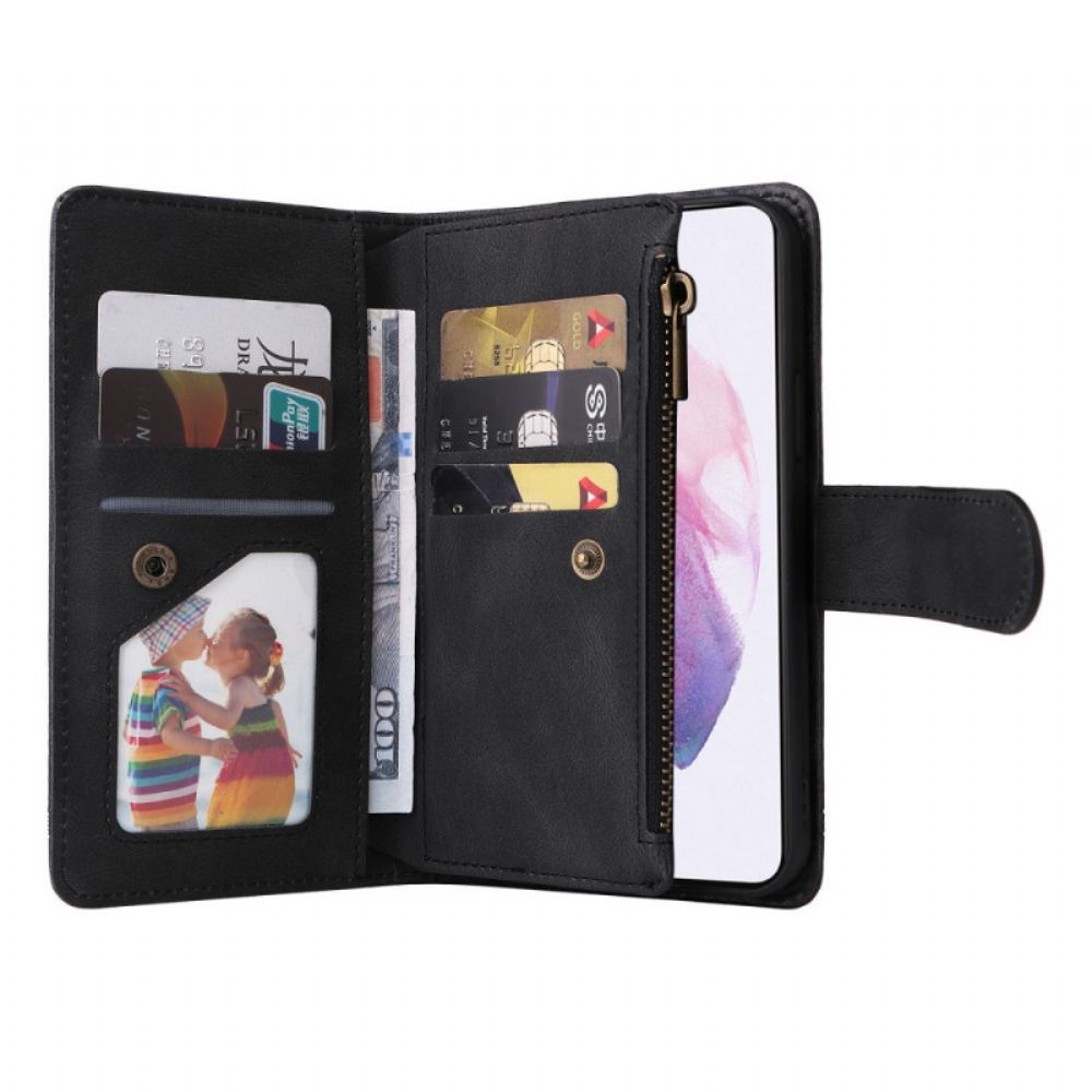 Kožené Pouzdro Na Samsung Galaxy S22 5G Multifunkční Podnik