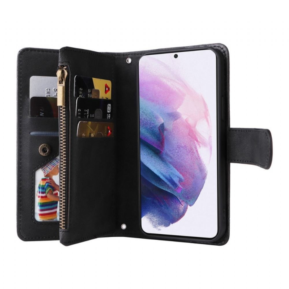 Kožené Pouzdro Na Samsung Galaxy S22 5G Multifunkční Podnik