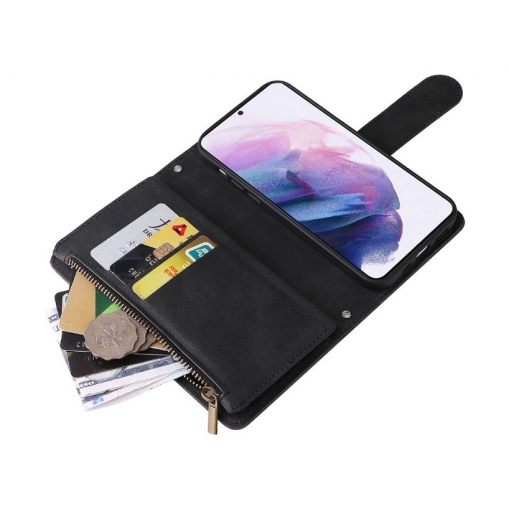 Kožené Pouzdro Na Samsung Galaxy S22 5G Multifunkční Podnik