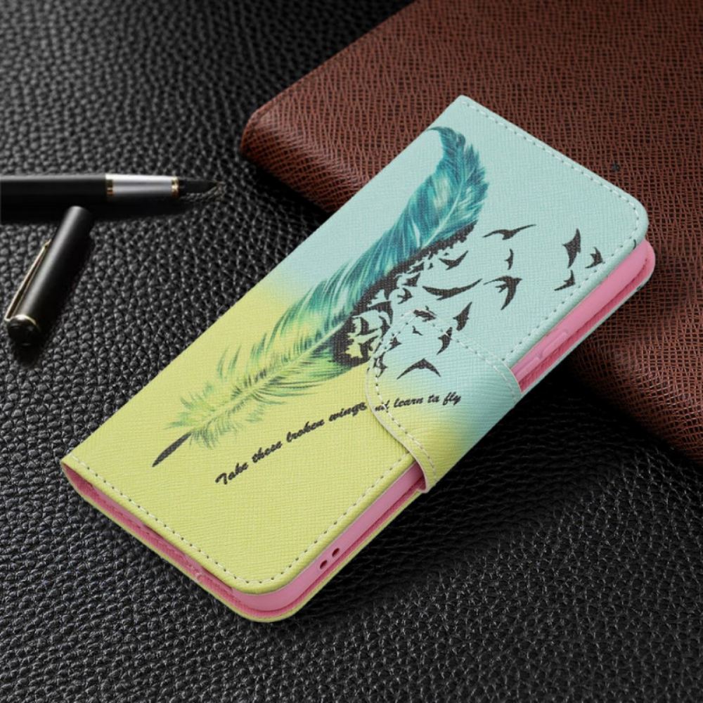 Kožené Pouzdro Na Samsung Galaxy S22 5G Naučte Se Létat