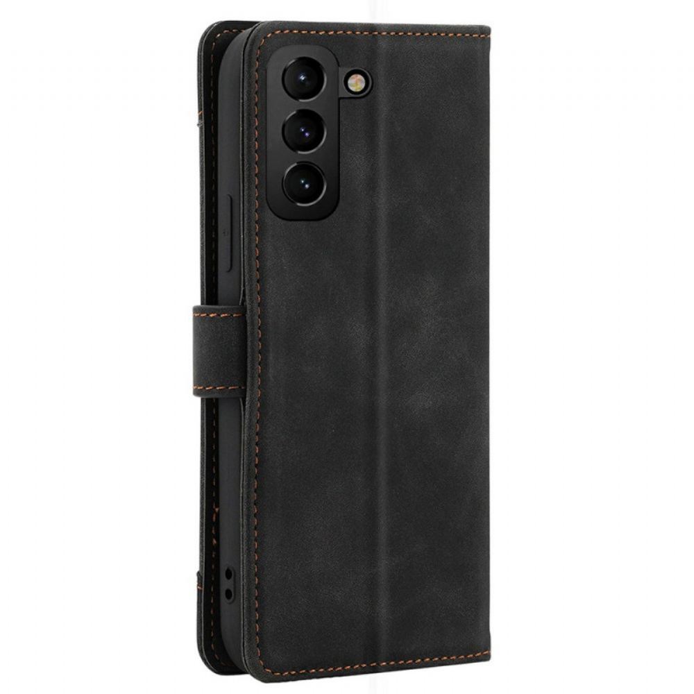 Kožené Pouzdro Na Samsung Galaxy S22 5G S Popruhem Case Craft