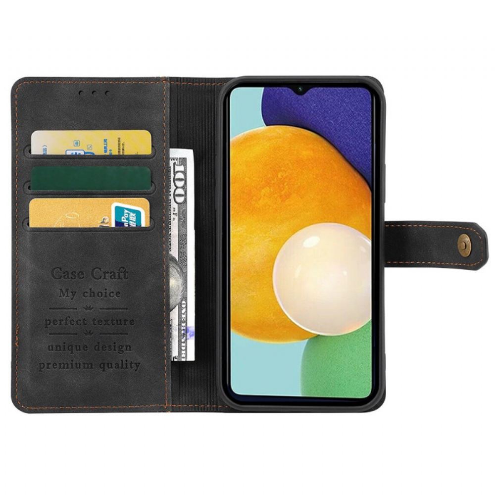 Kožené Pouzdro Na Samsung Galaxy S22 5G S Popruhem Case Craft