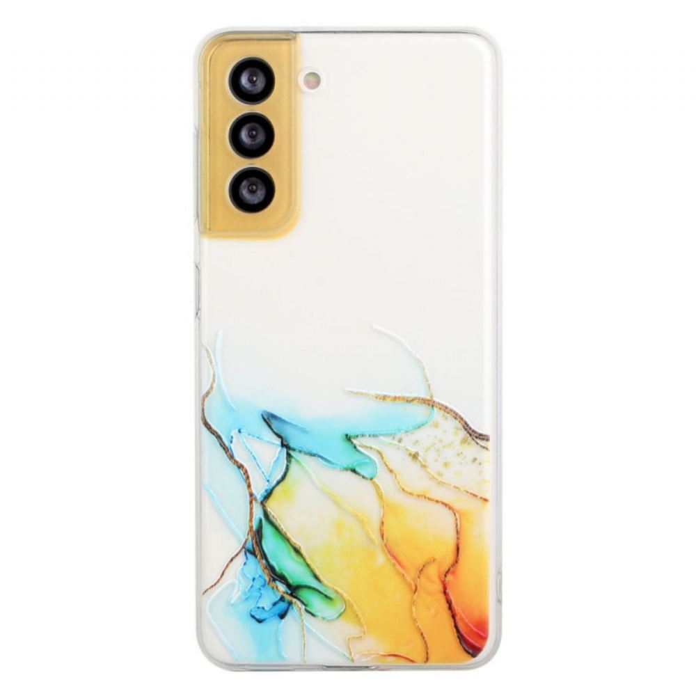 Kryt Na Samsung Galaxy S22 5G Efekt Silikonového Mramoru