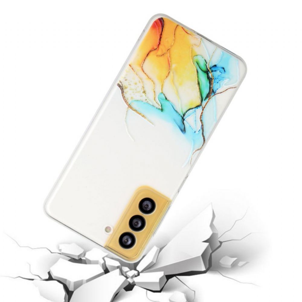 Kryt Na Samsung Galaxy S22 5G Efekt Silikonového Mramoru