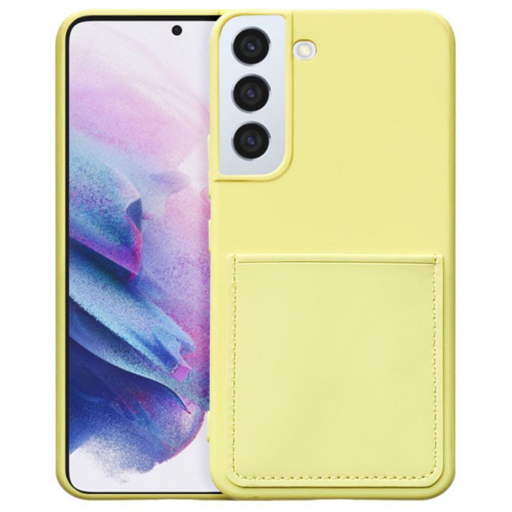 Kryt Na Samsung Galaxy S22 5G Kapalný Silikonový Držák Na Karty