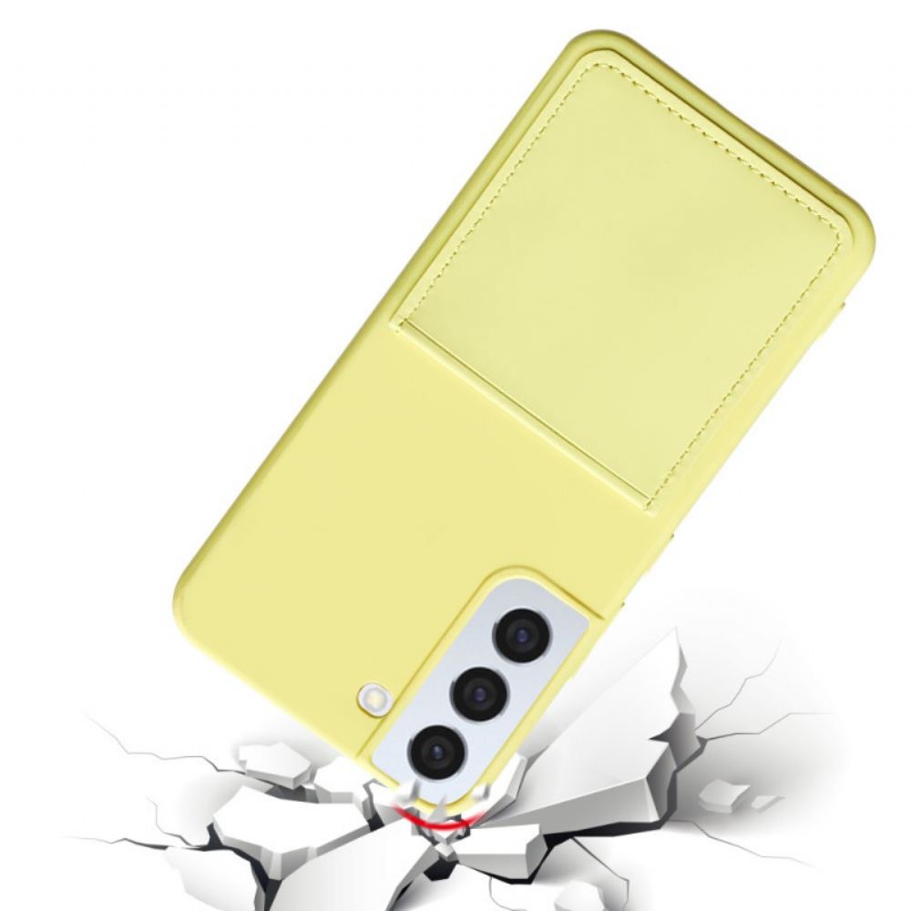 Kryt Na Samsung Galaxy S22 5G Kapalný Silikonový Držák Na Karty