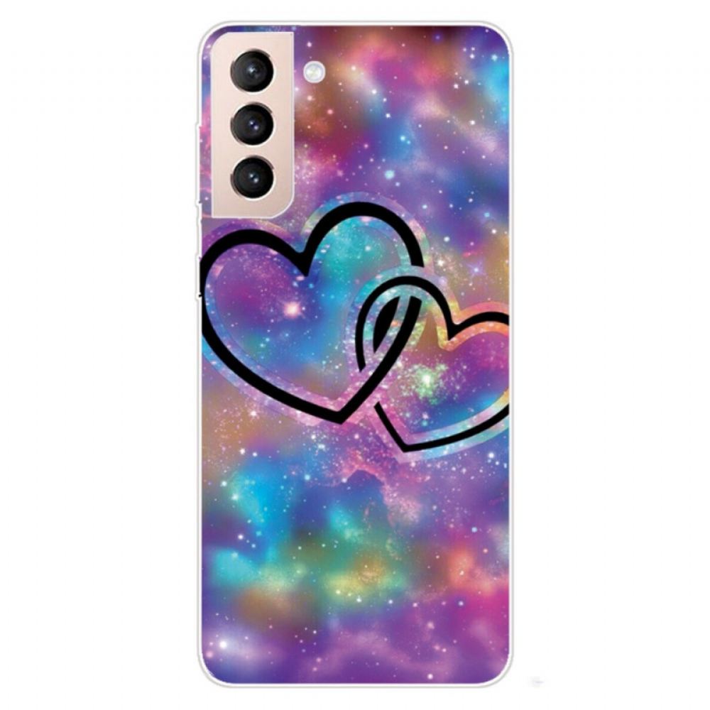 Kryt Na Samsung Galaxy S22 5G Spoutaná Srdce