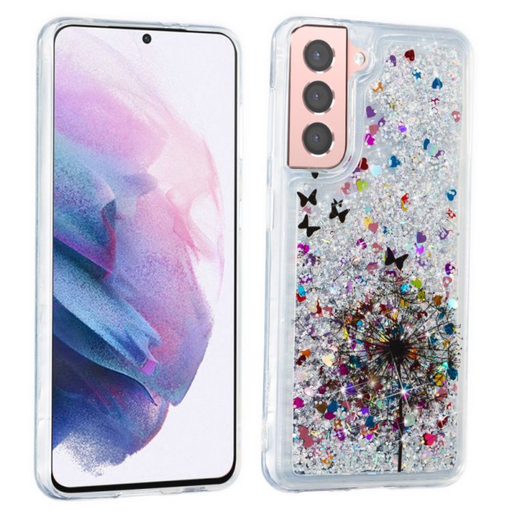 Kryt Na Samsung Galaxy S22 5G Třpytivé Pampelišky