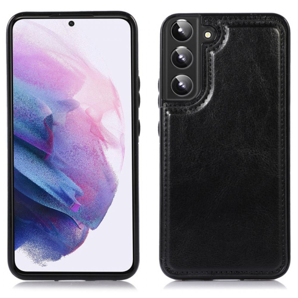 Kryty Na Mobil Na Samsung Galaxy S22 5G Designový Kožený Stojánek Na Karty