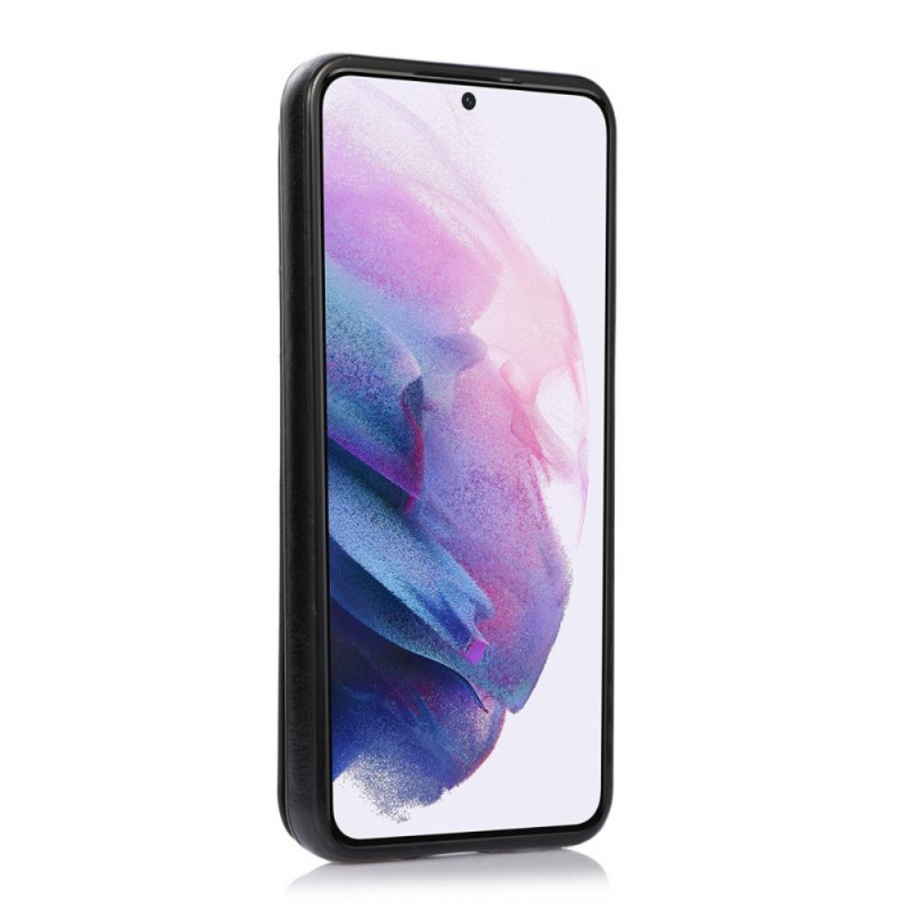 Kryty Na Mobil Na Samsung Galaxy S22 5G Designový Kožený Stojánek Na Karty