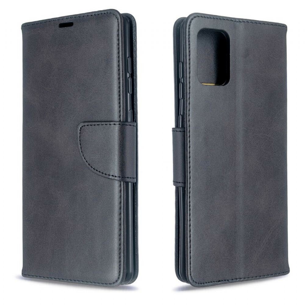Flipové Pouzdro Na Samsung Galaxy A71 Kožené Pouzdro Hladká Šikmá Klapka