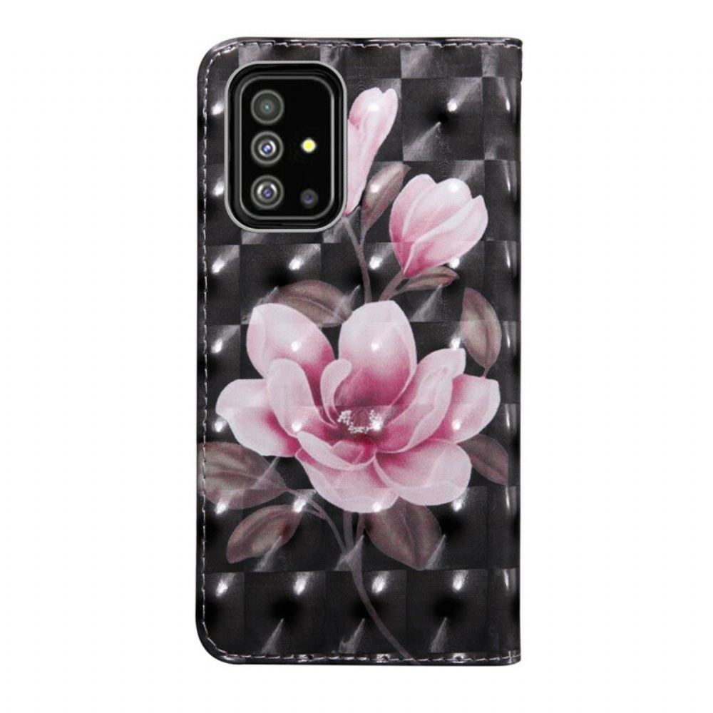 Flipové Pouzdro Na Samsung Galaxy A71 Rozkvetlé Květiny