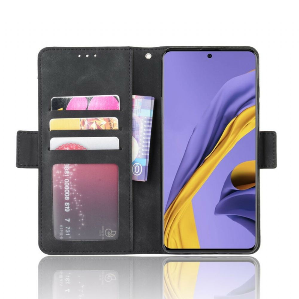 Kožené Pouzdro Na Samsung Galaxy A71 Multi-card První Třídy