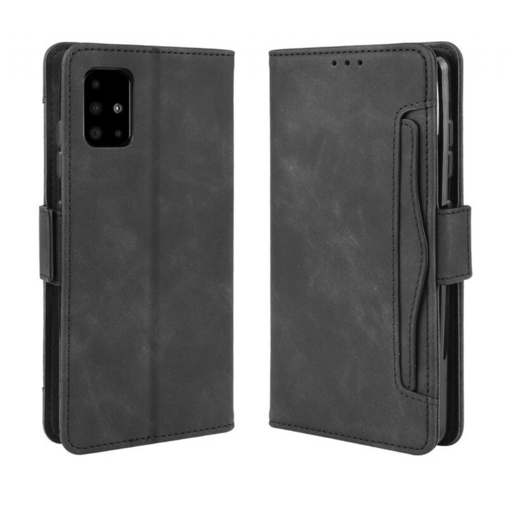 Kožené Pouzdro Na Samsung Galaxy A71 Multi-card První Třídy