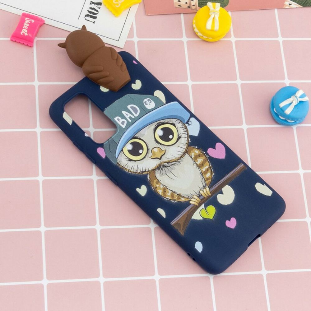 Kryt Na Samsung Galaxy A71 3d Zlá Sova