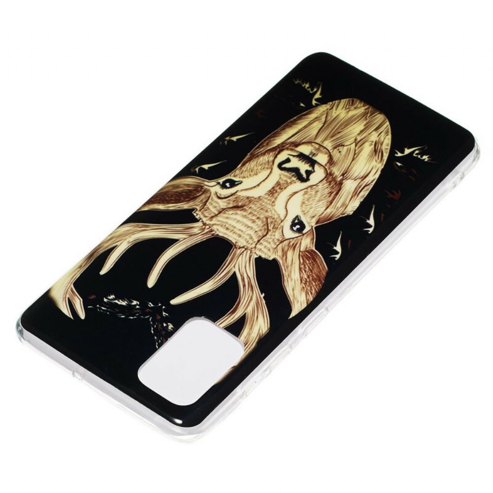 Kryt Na Samsung Galaxy A71 Fluorescenční Majestátní Jelen