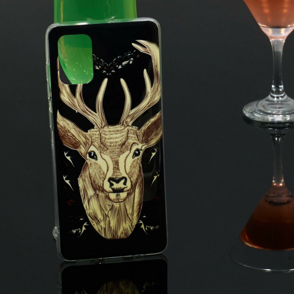 Kryt Na Samsung Galaxy A71 Fluorescenční Majestátní Jelen