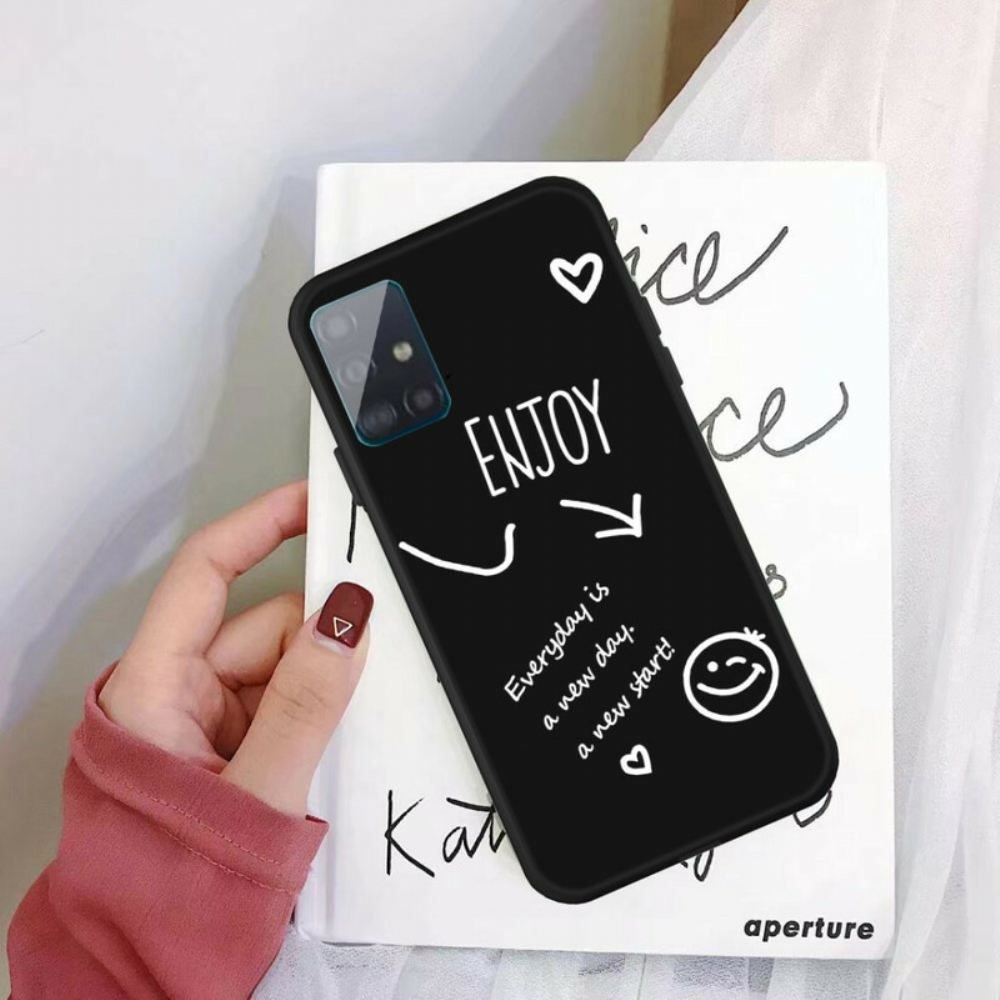 Kryt Na Samsung Galaxy A71 Silikonová Radost