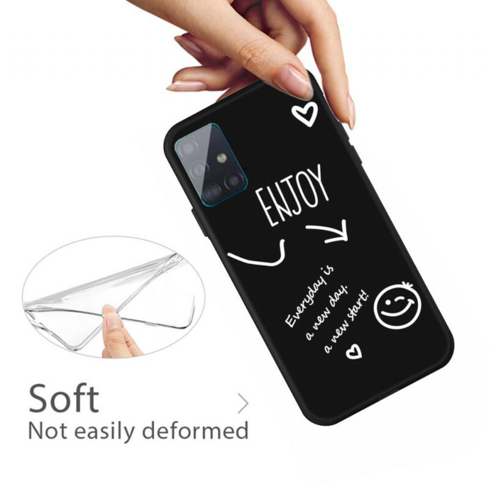 Kryt Na Samsung Galaxy A71 Silikonová Radost