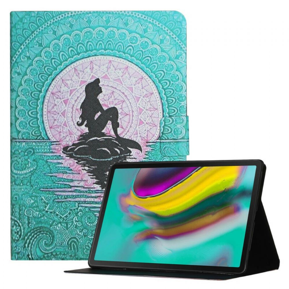 Flipové Pouzdro Na Samsung Galaxy Tab A7 Lite Mandala Mořské Panny