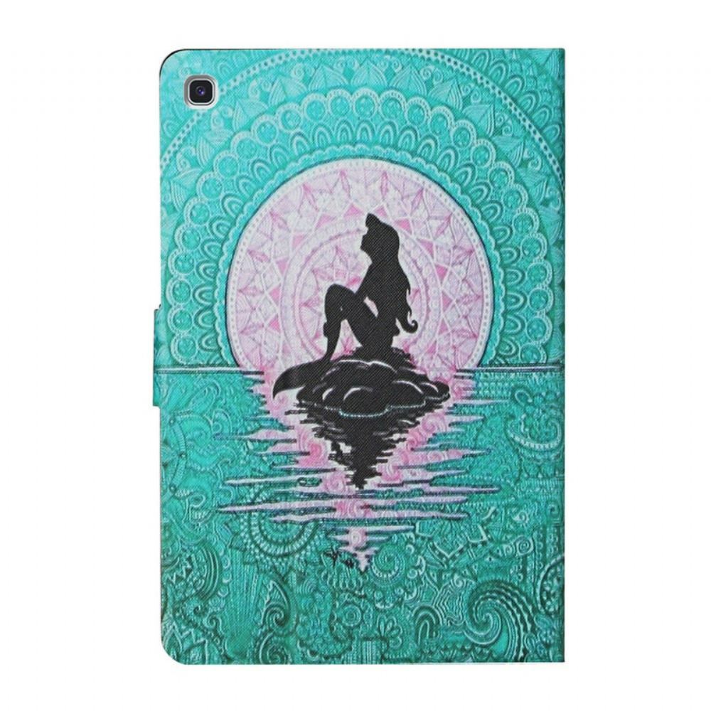 Flipové Pouzdro Na Samsung Galaxy Tab A7 Lite Mandala Mořské Panny