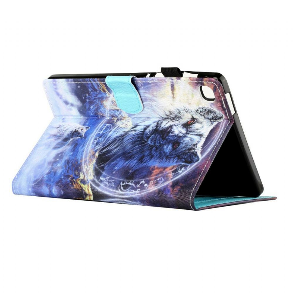 Flipové Pouzdro Na Samsung Galaxy Tab A7 Lite Vlk