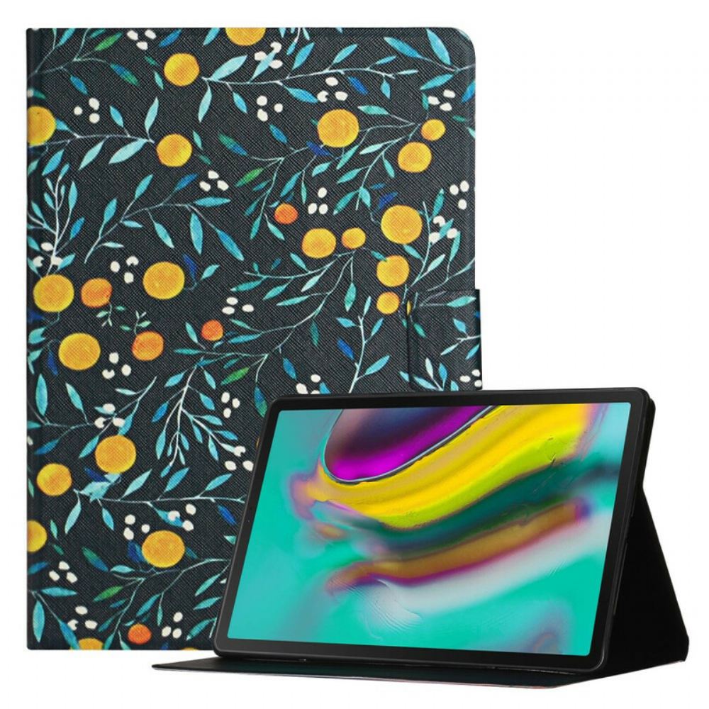 Kožené Pouzdro Na Samsung Galaxy Tab A7 Lite Květiny Květiny Květiny