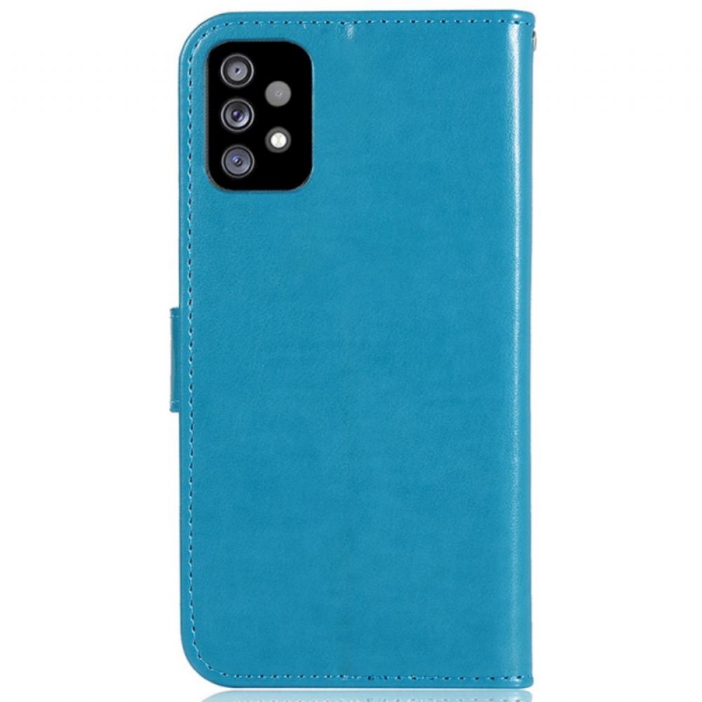 Flipové Pouzdro Na Samsung Galaxy A53 5G Na Lana Sova Lapač Snů S Popruhem