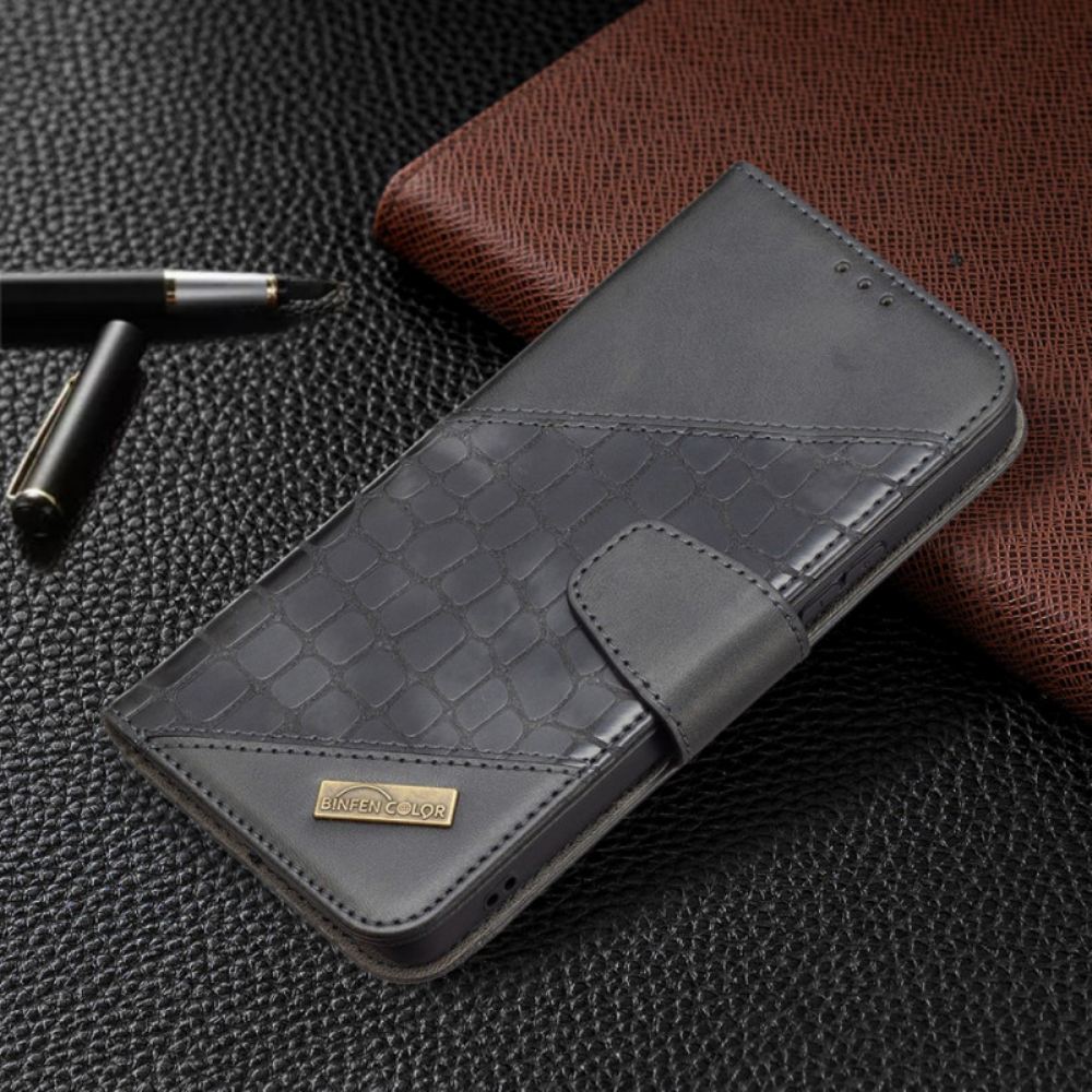 Kožené Pouzdro Na Samsung Galaxy A53 5G Styl Krokodýlí Barvy Binfen