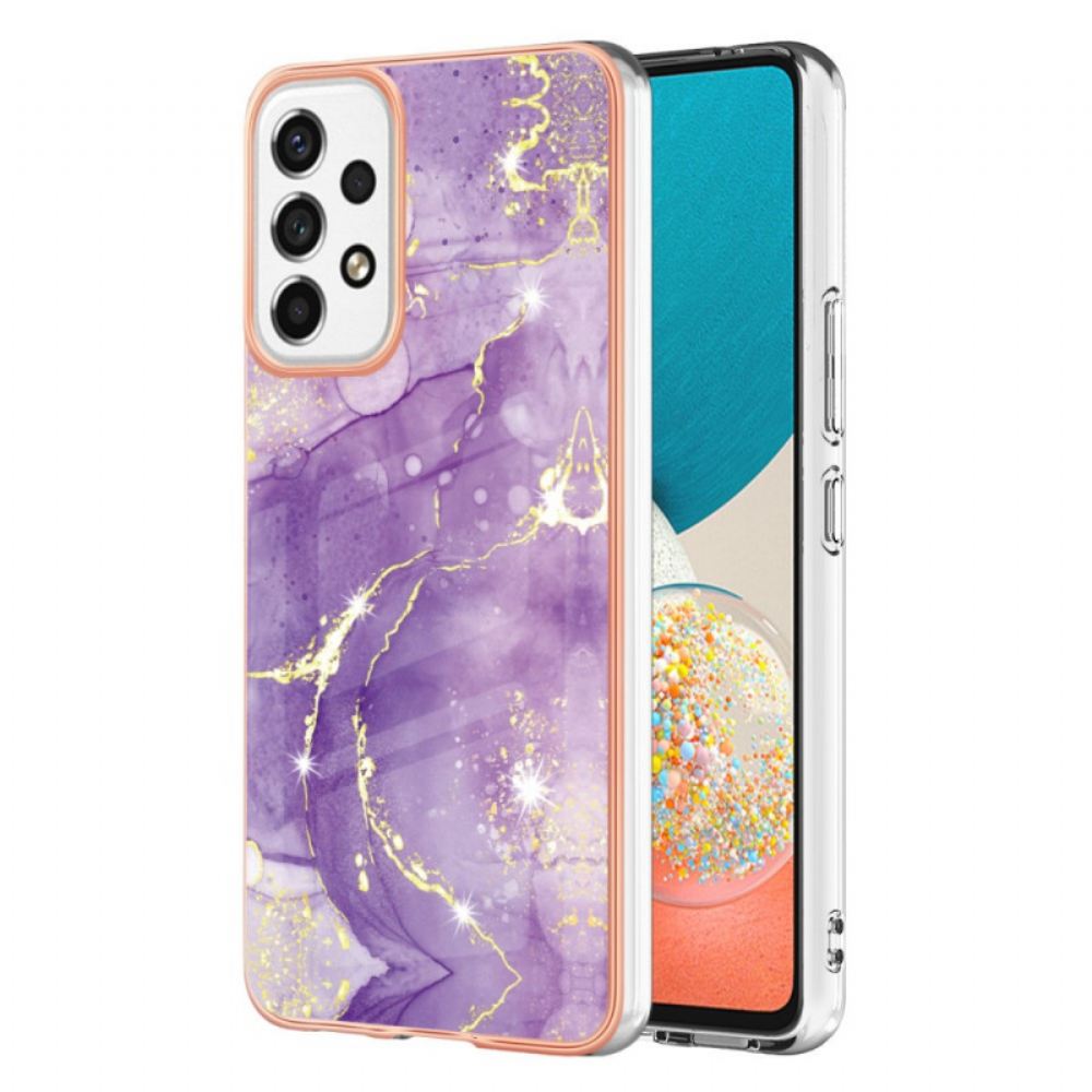 Kryt Na Samsung Galaxy A53 5G Flexibilní Silikonový Mramor