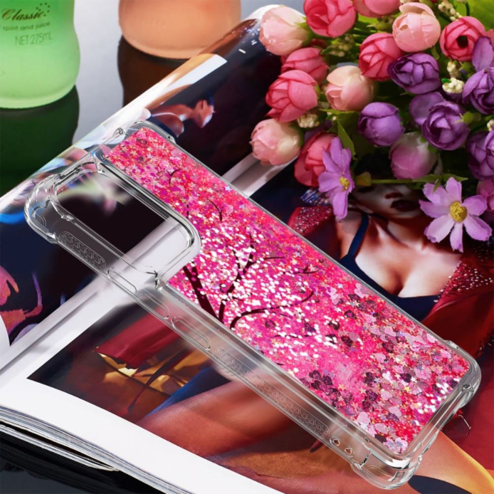 Kryt Na Samsung Galaxy A53 5G Flitrový Strom Se Stahovací Šňůrkou