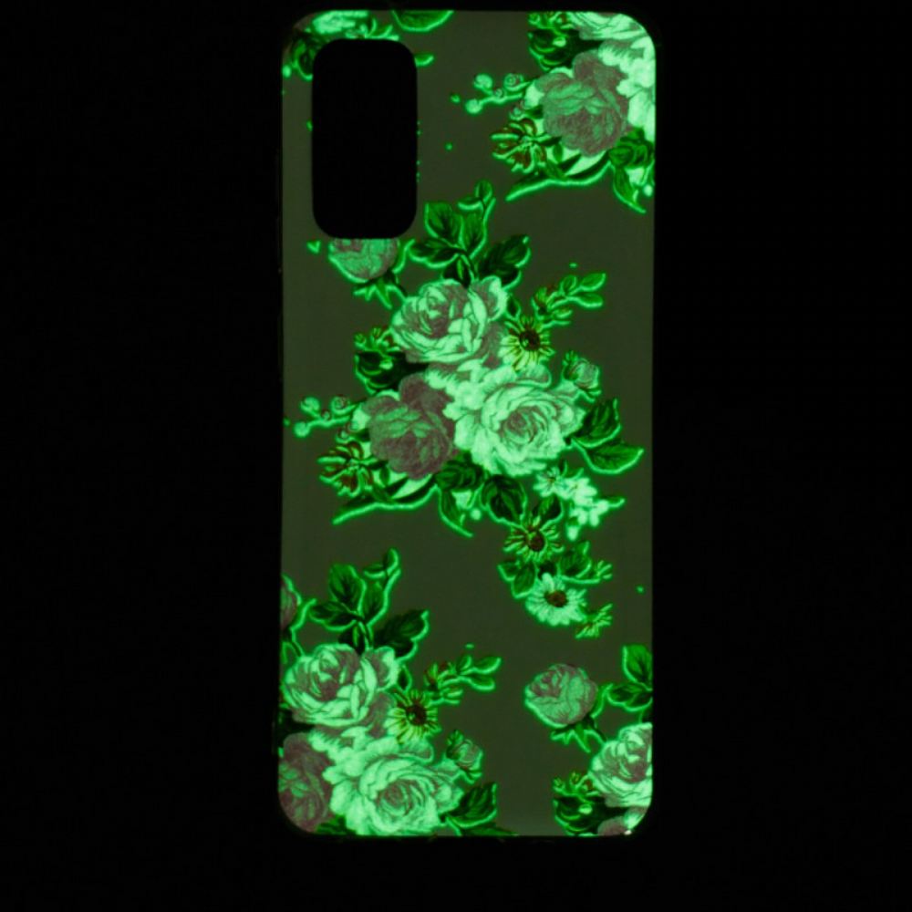 Kryt Na Samsung Galaxy A53 5G Fluorescenční Květiny Svobody