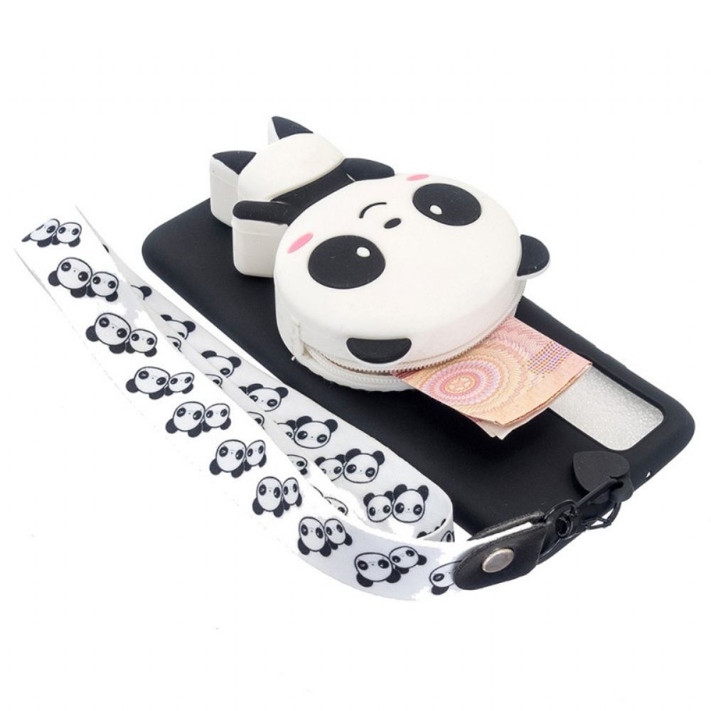 Kryt Na Samsung Galaxy A53 5G Panda 3d S Karabinou Na Lano