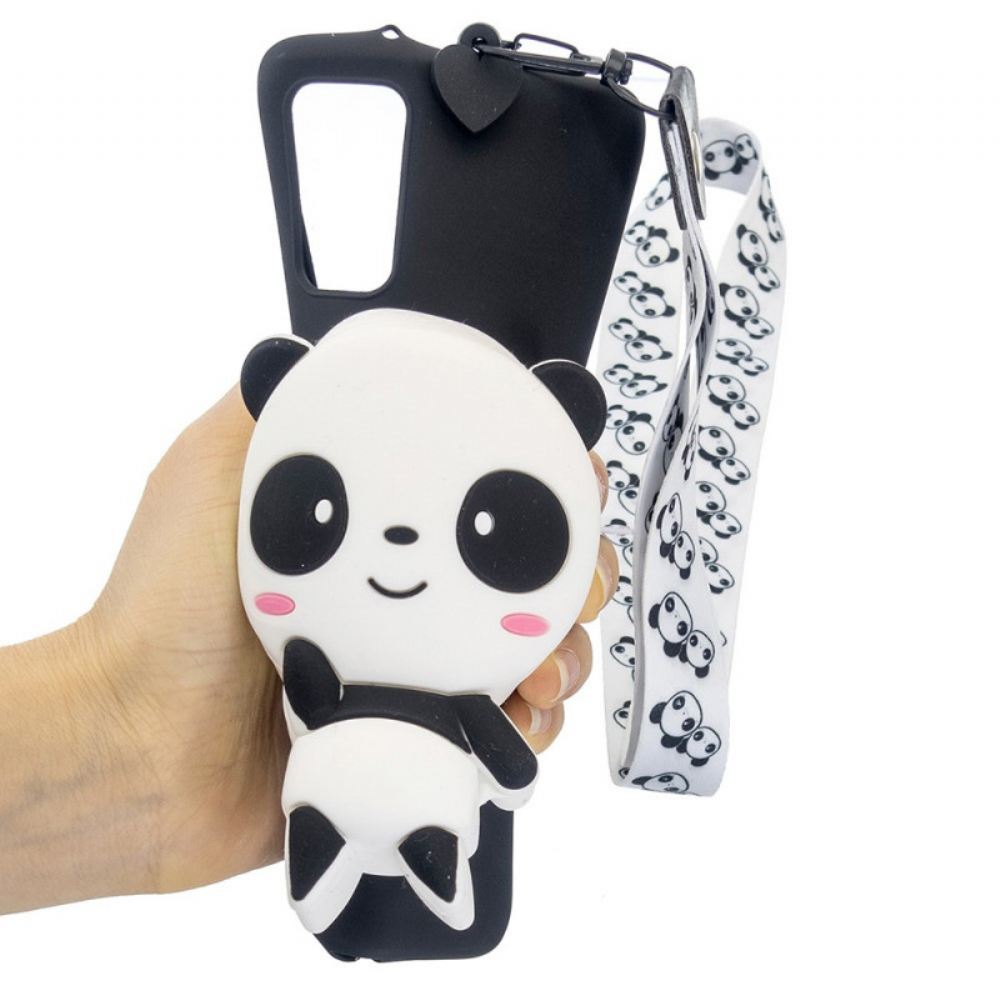 Kryt Na Samsung Galaxy A53 5G Panda 3d S Karabinou Na Lano