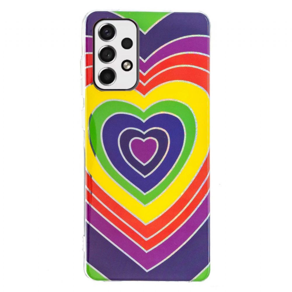 Kryt Na Samsung Galaxy A53 5G Psychedelické Srdce