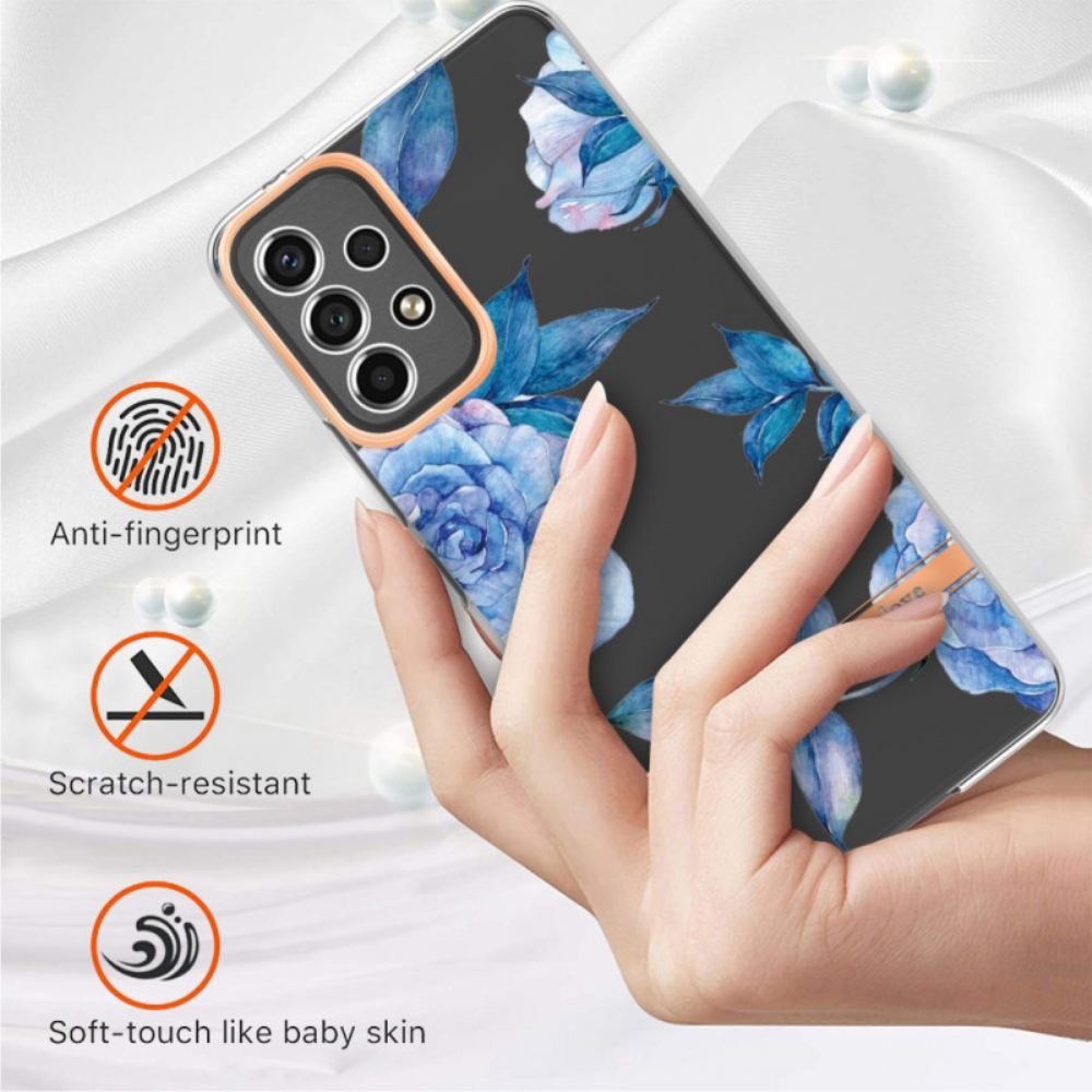 Kryt Na Samsung Galaxy A53 5G Transparentní Květinová