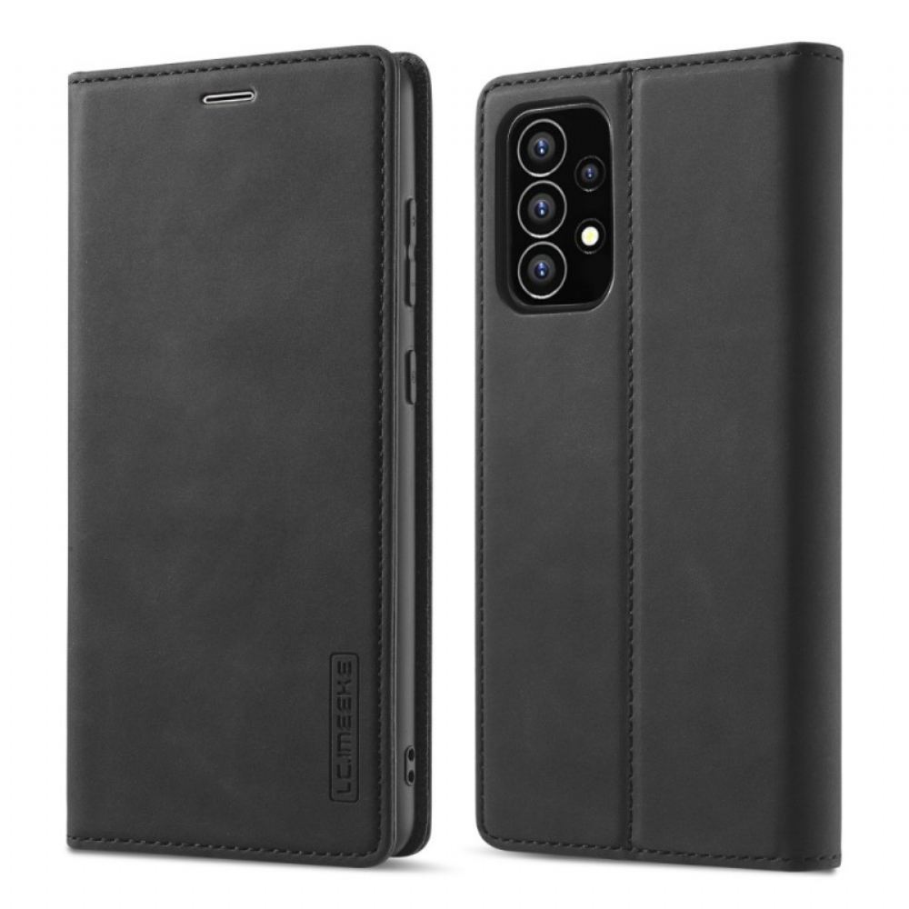 Kryty Na Mobil Na Samsung Galaxy A53 5G Flipové Pouzdro Kožený Efekt Lc.imeeke
